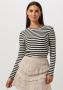 SELECTED FEMME Dames Tops & T-shirts Anna Ls Crew Neck Tee Stripe Wit - Thumbnail 1