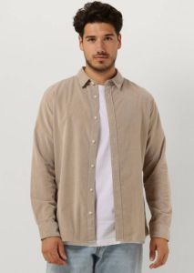 Selected Homme Beige Overshirt Slhregowen-cord Shirt Ls W