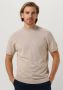 SELECTED HOMME Heren Polo's & T-shirts Slhtown Ss Knit Mock Neck B Beige - Thumbnail 1