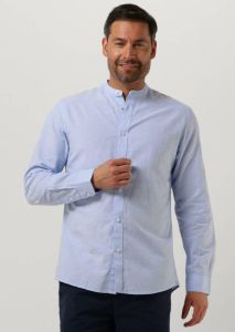 Selected Homme Blauwe Casual Overhemd Slhslimnew-linen Shirt Ls Band W