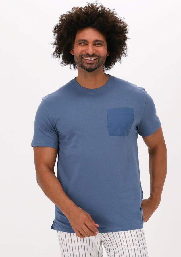 Selected Homme Blauwe T-shirt Slhrelaxarvid Ss O-neck
