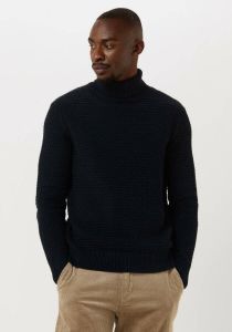 Selected Homme Donkerblauwe Coltrui Remy Ls Knit All Stu Roll Neck W Camp