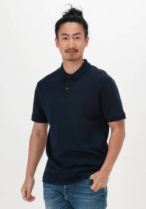 Selected Homme Donkerblauwe Polo Slhparis Ss Polo B Noos