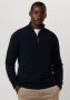 SELECTED HOMME Heren Truien & Vesten Slhreg Dan Wool-mix Zip High Neck Ow Donkerblauw - Thumbnail 1
