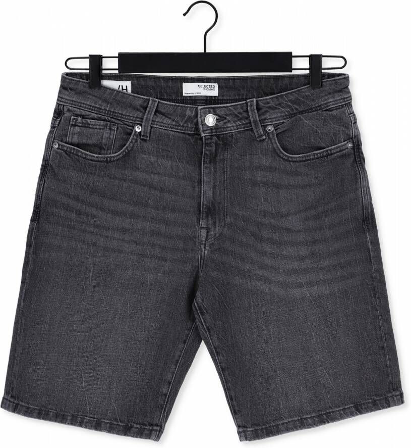 SELECTED HOMME regular fit jeans short SLHALEX medium grey denim