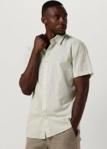 Selected Homme Groene Casual Overhemd Slhslimnew-linen Shirts Ss Classic W