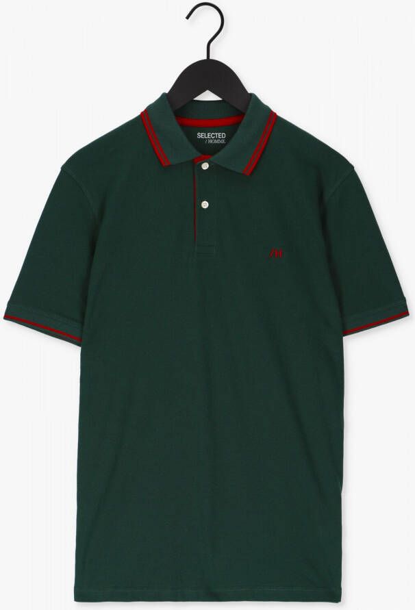 Selected Homme Groene Polo Slhaze Sport Ss Polo W