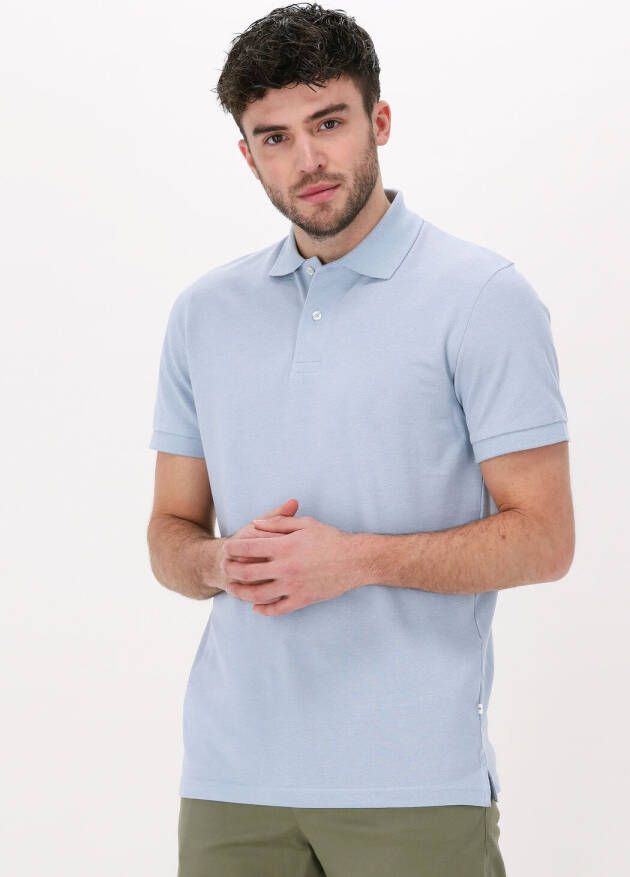 Selected Homme Lichtblauwe Polo Slhneo Ss Polo S