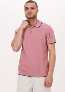 SELECTED HOMME polo SLHHANK met contrastbies ash rose