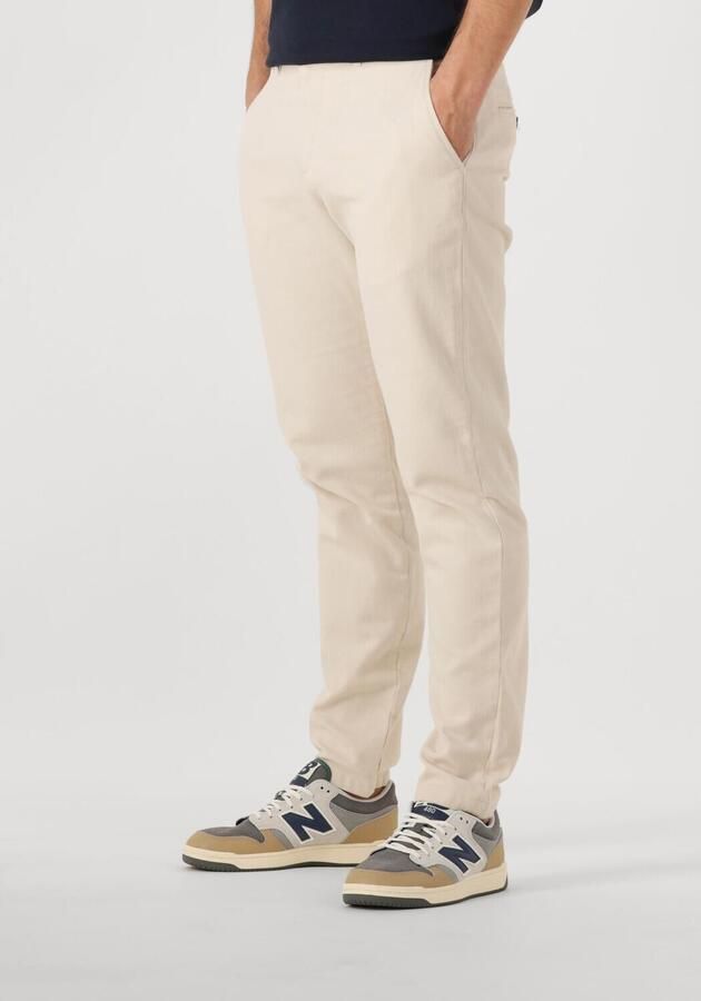SELECTED HOMME Heren Broeken Slh175-slim Miles Structure Dyed Pant Beige - Foto 4