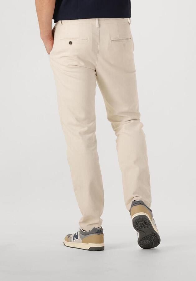 SELECTED HOMME Heren Broeken Slh175-slim Miles Structure Dyed Pant Beige