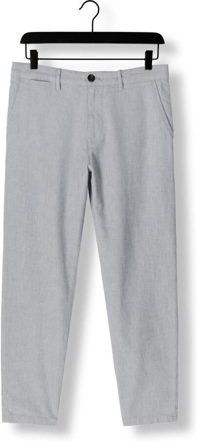 SELECTED HOMME Heren Broeken Slh175-slim Miles Structure Dyed Pant Lichtgrijs - Foto 3