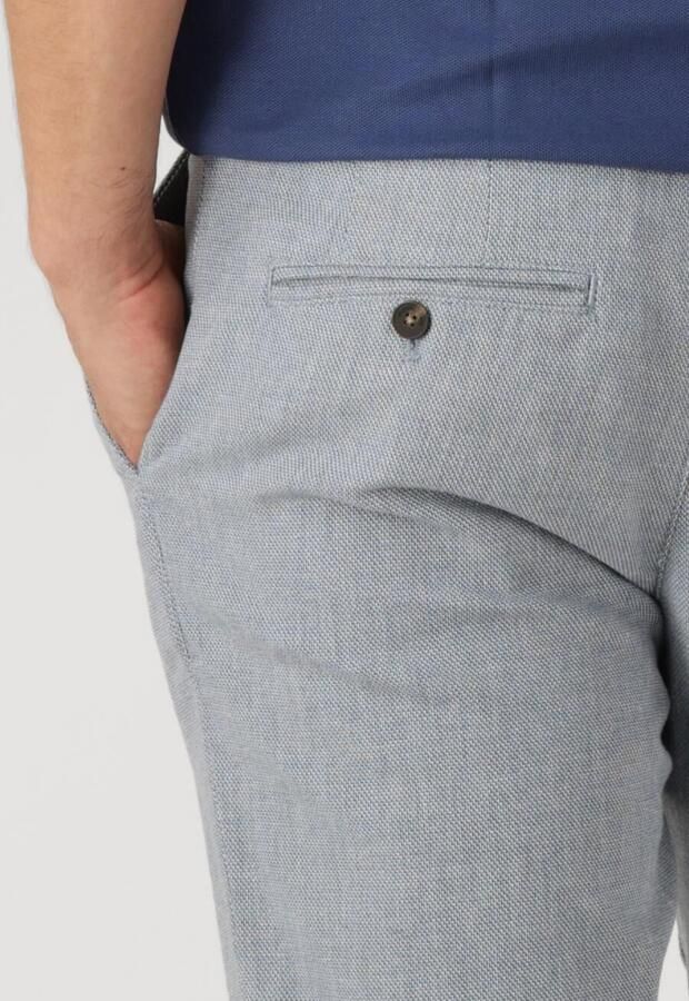 SELECTED HOMME Heren Broeken Slh175-slim Miles Structure Dyed Pant Lichtgrijs - Foto 2