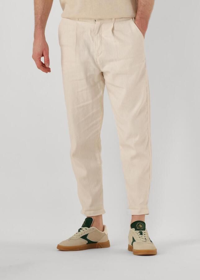 SELECTED HOMME Heren Broeken Slh180-relaed Crop Ron Sun Pleat Pant Beige - Foto 4