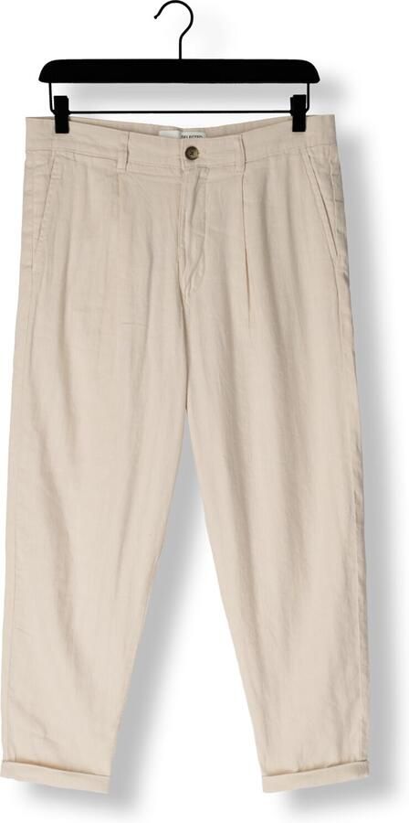SELECTED HOMME Heren Broeken Slh180-relaed Crop Ron Sun Pleat Pant Beige - Foto 3