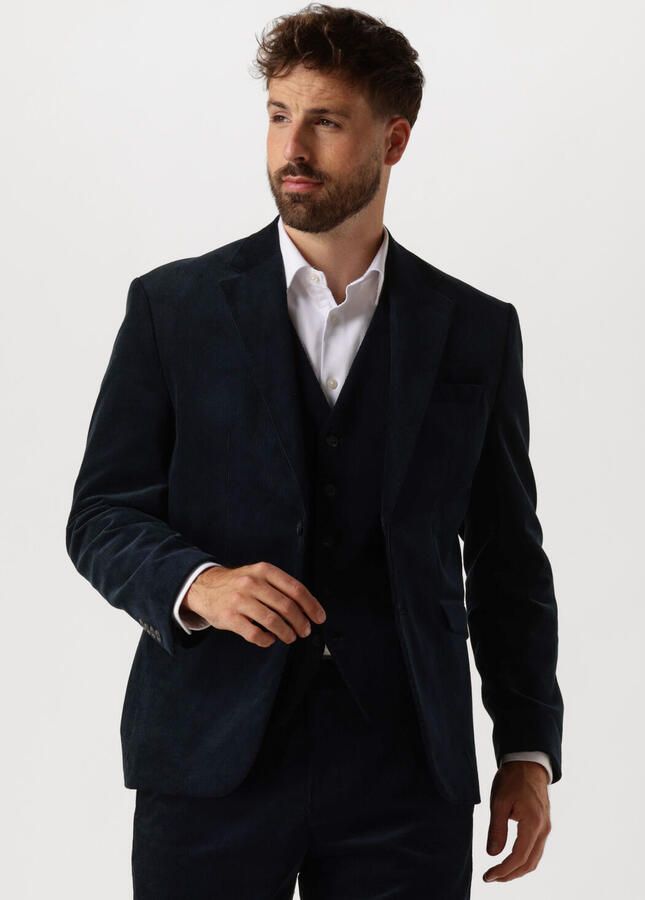 SELECTED HOMME Heren Colberts Slhreg-duca Corduroy Blz Donkerblauw - Foto 4