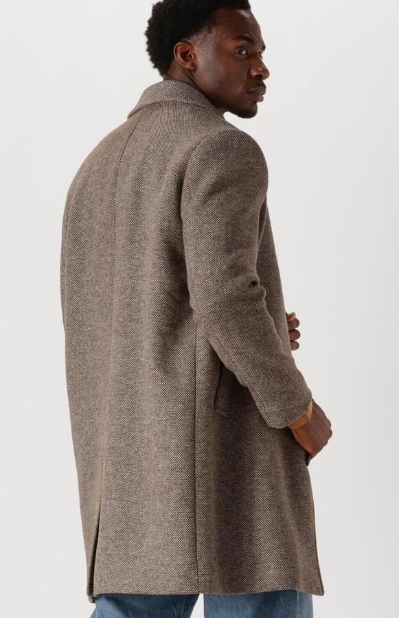 Selected Homme Lange wollen jas met platte kraag model 'ARCHIVE' - Foto 3