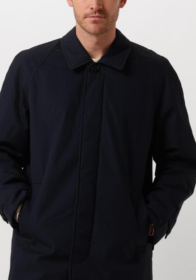 SELECTED HOMME Heren Jassen Slhjones Cotton Mac Coat Donkerblauw - Foto 2