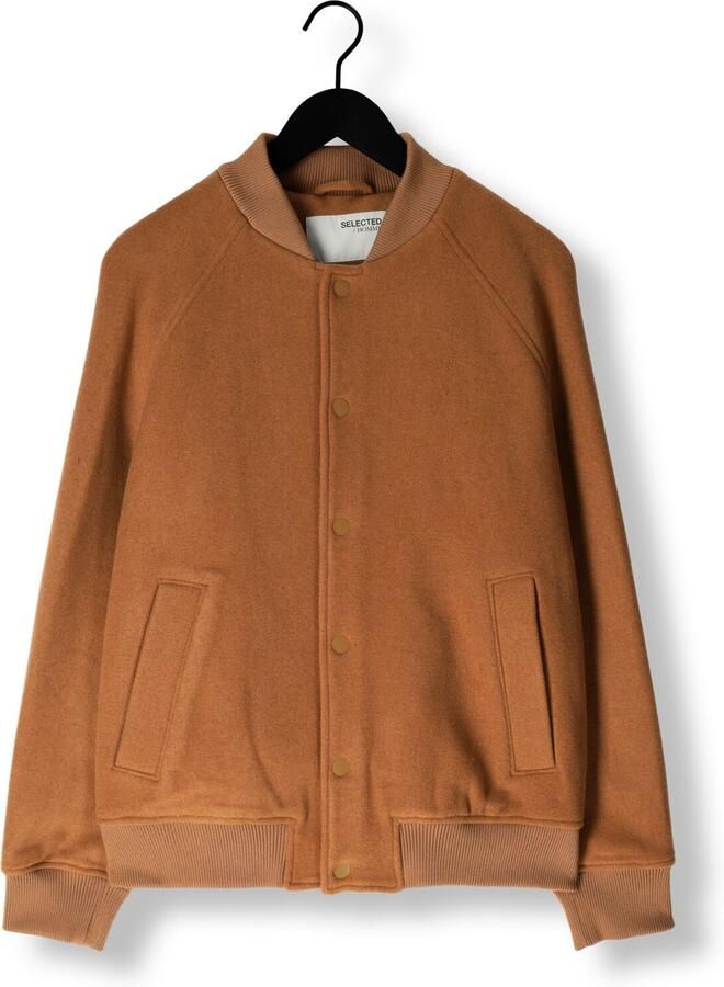 SELECTED HOMME Heren Jassen Slhroy Bomber Jacket Ex Camel