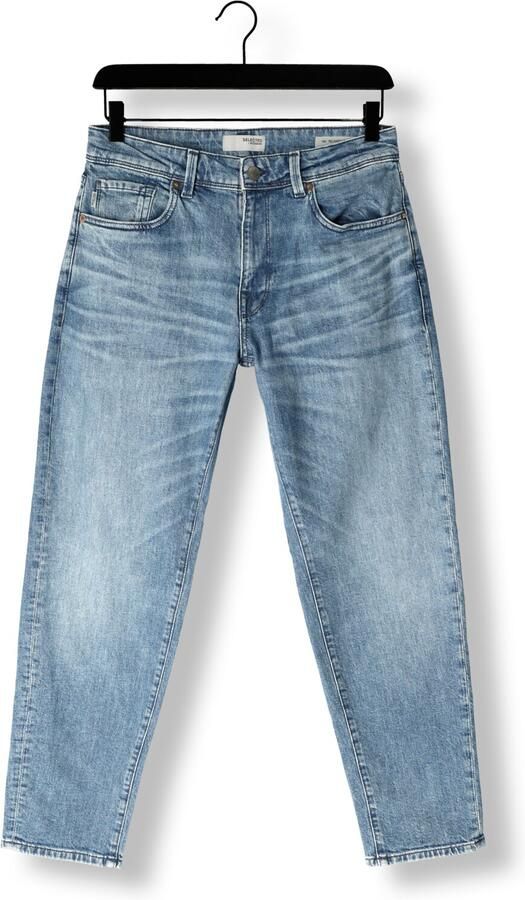 SELECTED HOMME Heren Jeans Slh180-relaxcrop Aldu 6434 M. Blue Jns Blauw - Foto 3