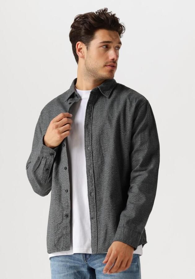 SELECTED HOMME Heren Overhemden Slhreg-owen Flannel Mix Shirt Donkerblauw - Foto 4