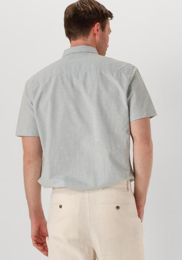 SELECTED HOMME Heren Overhemden Slhreg-sun Shirt Ss Noos Lichtgrijs - Foto 2