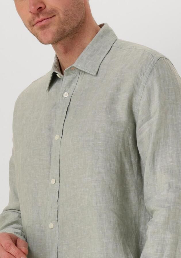 SELECTED HOMME Heren Overhemden Slhregkylian Mix Ls Shirt Groen - Foto 3