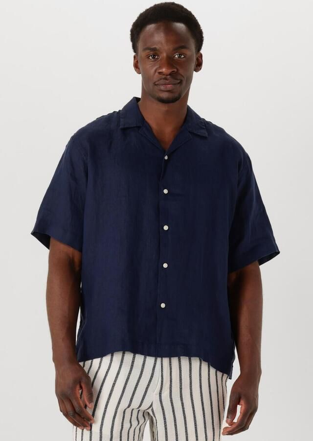 SELECTED MEN Heren Overhemden Slhregkylian Ss Shirt Resort Donkerblauw - Foto 4