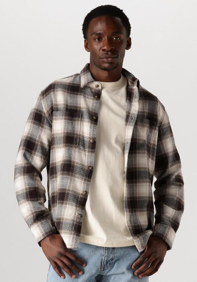 SELECTED HOMME Heren Overhemden Slhregowen-grindle Check Shirt Ls Bruin - Foto 4