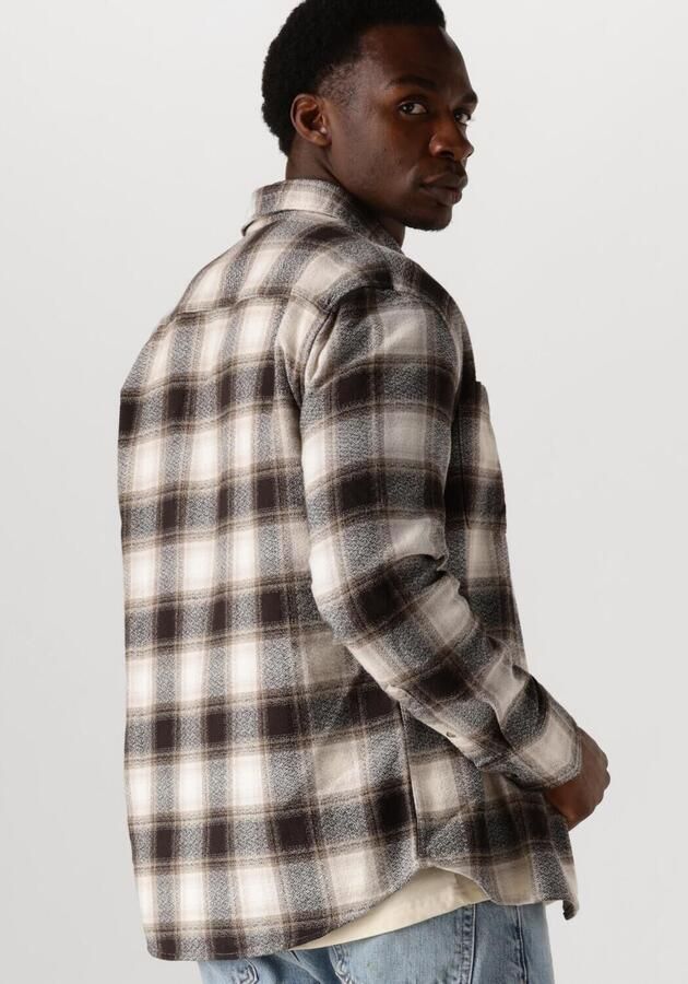 SELECTED HOMME Heren Overhemden Slhregowen-grindle Check Shirt Ls Bruin - Foto 2