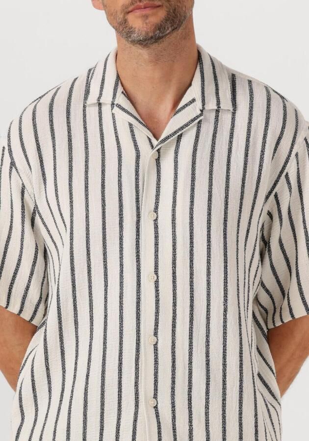 SELECTED HOMME Heren Overhemden Slhrelax-sal Shirt Ss Resort Wit - Foto 2