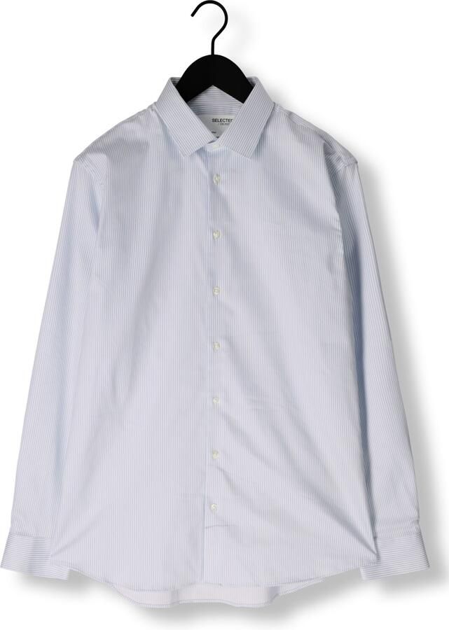 SELECTED MEN Heren Overhemden Slhslim-performance Shirt Ls Noos Blauw