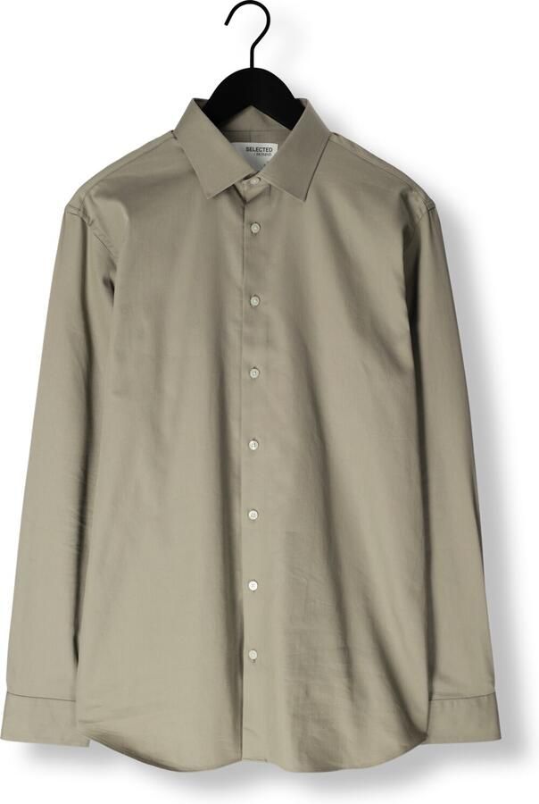 SELECTED MEN Heren Overhemden Slhslim-performance Shirt Ls Noos Groen - Foto 3