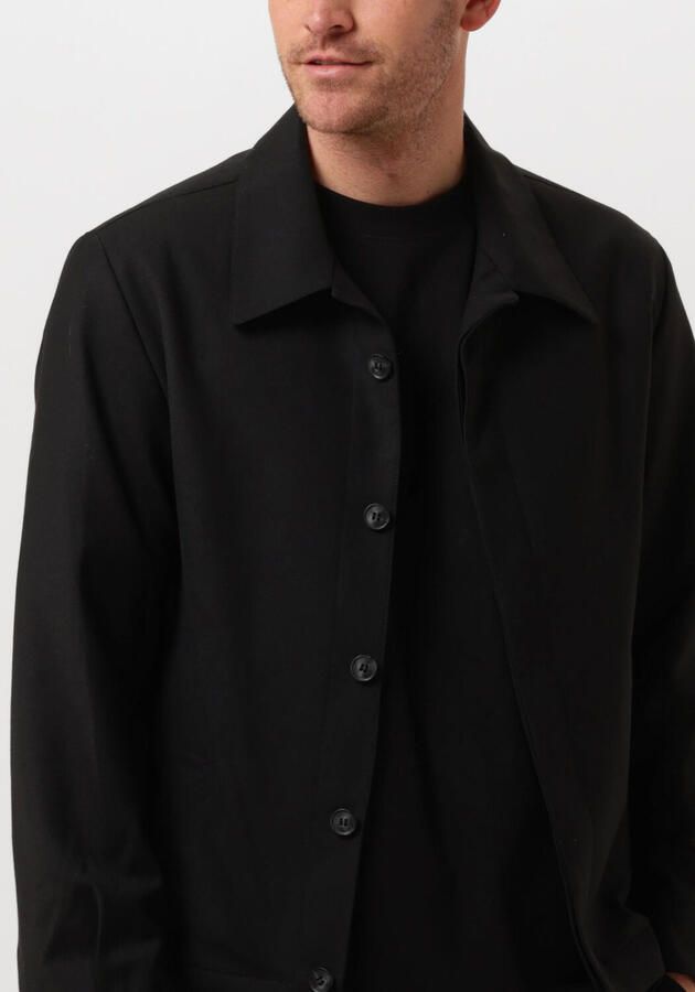 SELECTED HOMME Heren Overshirts Slh-kent Wool Hybrid Blz Zwart - Foto 3