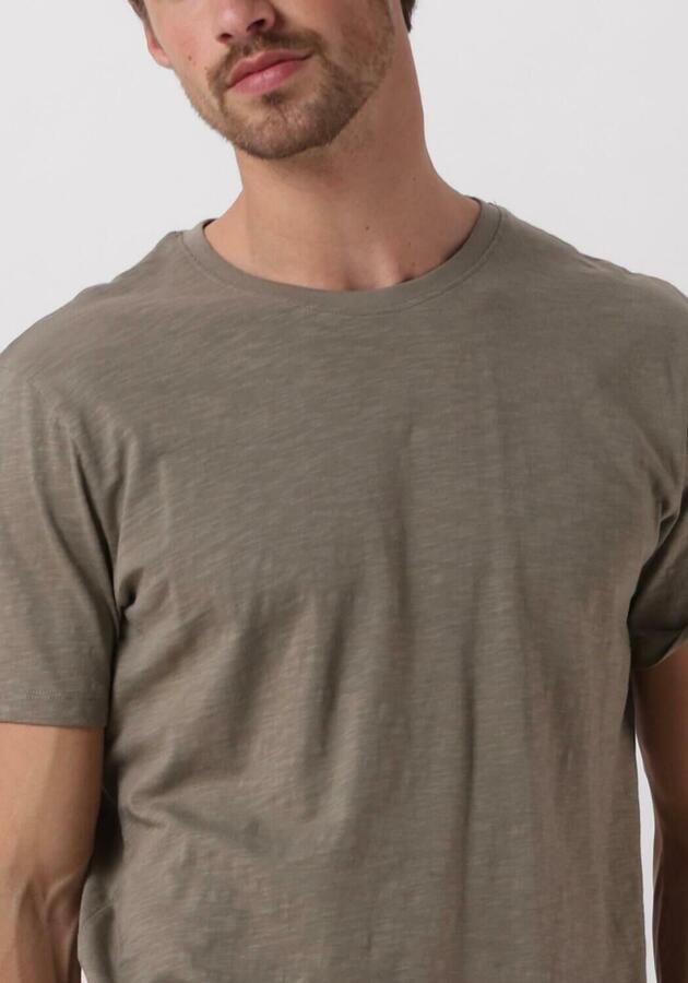 SELECTED HOMME Heren Polo's & T-shirts Slhaspen Slub Ss O-neck Tee Noos Groen - Foto 2