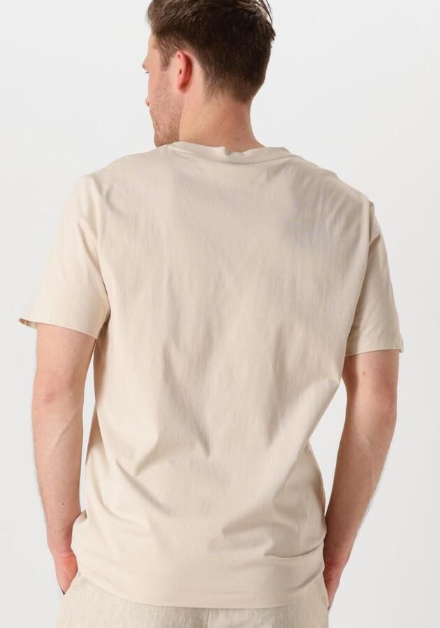 SELECTED HOMME Heren Polo's & T-shirts Slhaspen Ss O-neck Tee Noos Beige - Foto 3