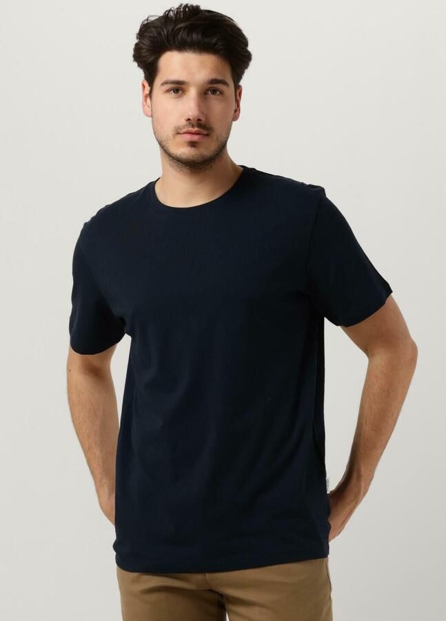 SELECTED HOMME Heren Polo's & T-shirts Slhaspen Ss O-neck Tee Noos Donkerblauw - Foto 4