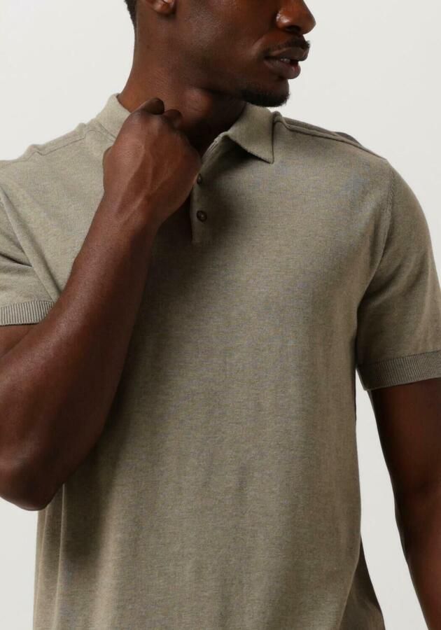 SELECTED HOMME Heren Polo's & T-shirts Slhberg Ss Knit Polo Noos Groen - Foto 2