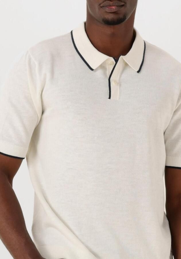 SELECTED HOMME Heren Polo's & T-shirts Slhfave Sport Zip Ss Polo Noos Wit - Foto 2