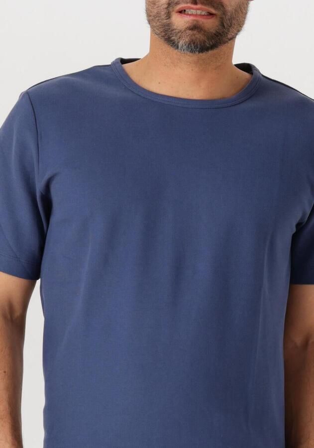 SELECTED HOMME Heren Polo's & T-shirts Slhjoseph Pique Ss O-neck Tee Blauw - Foto 2