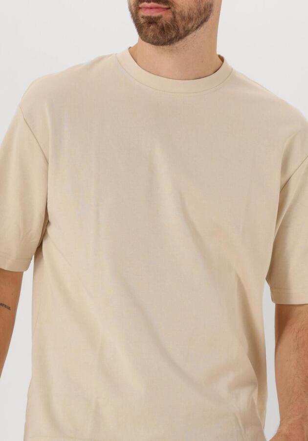SELECTED HOMME Heren Polo's & T-shirts Slhlooseoscar Ss O-neck Tee Noos Beige - Foto 3