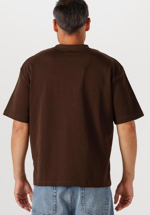 SELECTED HOMME Heren Polo's & T-shirts Slhlooseoscar Ss O-neck Tee Noos Bruin - Foto 2