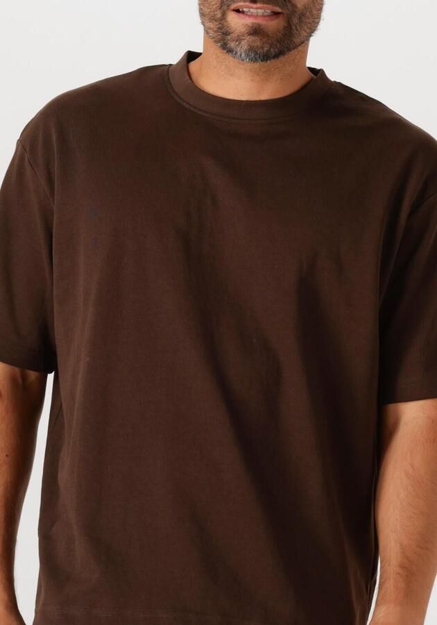 SELECTED HOMME Heren Polo's & T-shirts Slhlooseoscar Ss O-neck Tee Noos Bruin - Foto 3