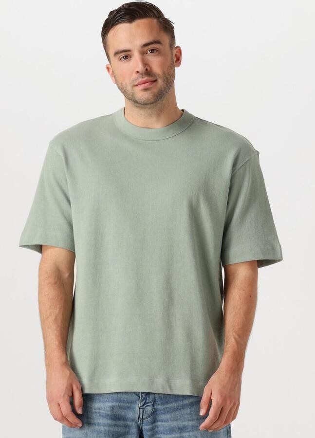 SELECTED HOMME Heren Polo's & T-shirts Slhrelaxcaleb Ss O-neck Tee Groen - Foto 4