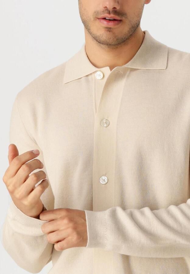 SELECTED HOMME Heren Truien & Vesten Lshtray Ls Knit Merino Butten Cardigan Ecru - Foto 2