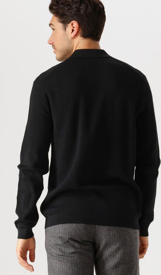 SELECTED MEN Heren Truien & Vesten Lshtray Ls Knit Merino Butten Cardigan Zwart - Foto 3