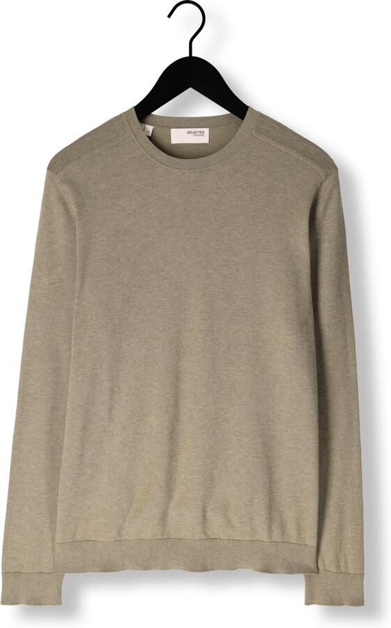 SELECTED HOMME Heren Truien & Vesten Slhberg Crew Neck Noos Groen - Foto 3