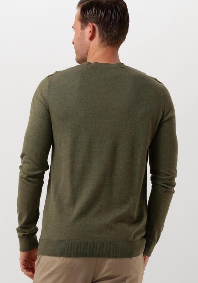 SELECTED HOMME Heren Truien & Vesten Slhberg Crew Neck Noos Groen