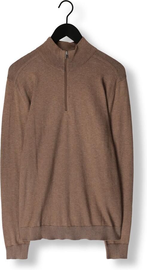 SELECTED HOMME Heren Truien & Vesten Slhberg Half Zip Cardigan Noos Bruin - Foto 3
