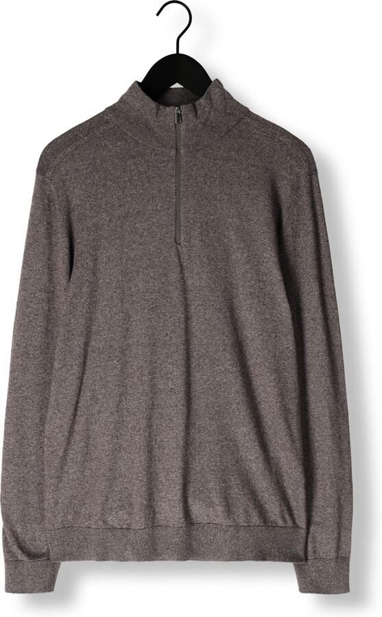 SELECTED HOMME Heren Truien & Vesten Slhberg Half Zip Cardigan Noos Bruin - Foto 3